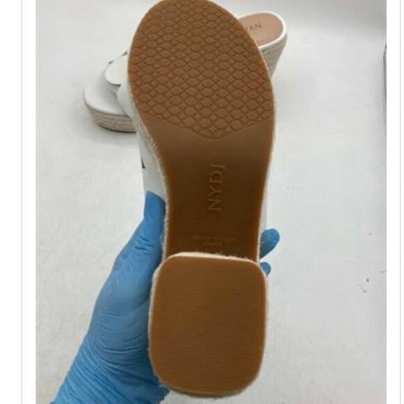 NWT NYDJ Women's Helene Platform Sandal, Off-White, 8.5 M - Picture 7 of 7